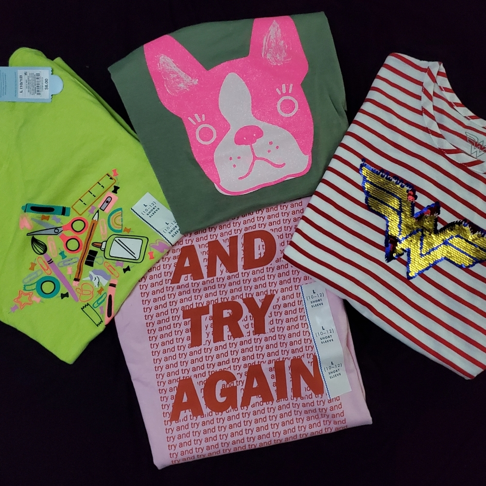 Bundle of 4 NWT girls t -shirts